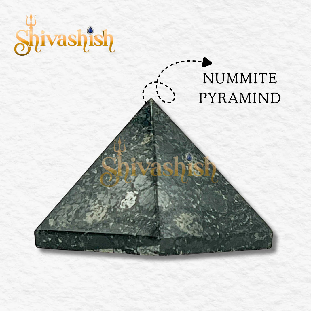 POWERFUL CRYSTALS Nuummite Pyramid | Natural Stone Pyramid