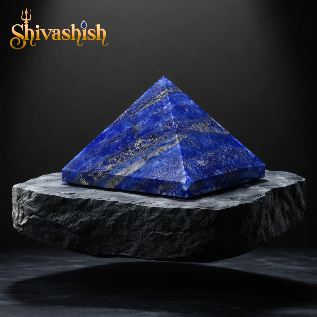 Lapis Lazuli Crystal Pyramid – Natural Stone | Wisdom, Truth & Inner Power