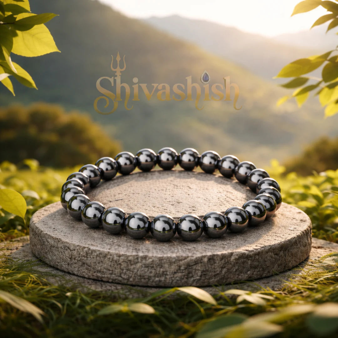 Natural Magnetite Bracelet – Grounding, Protection & Energy Balance