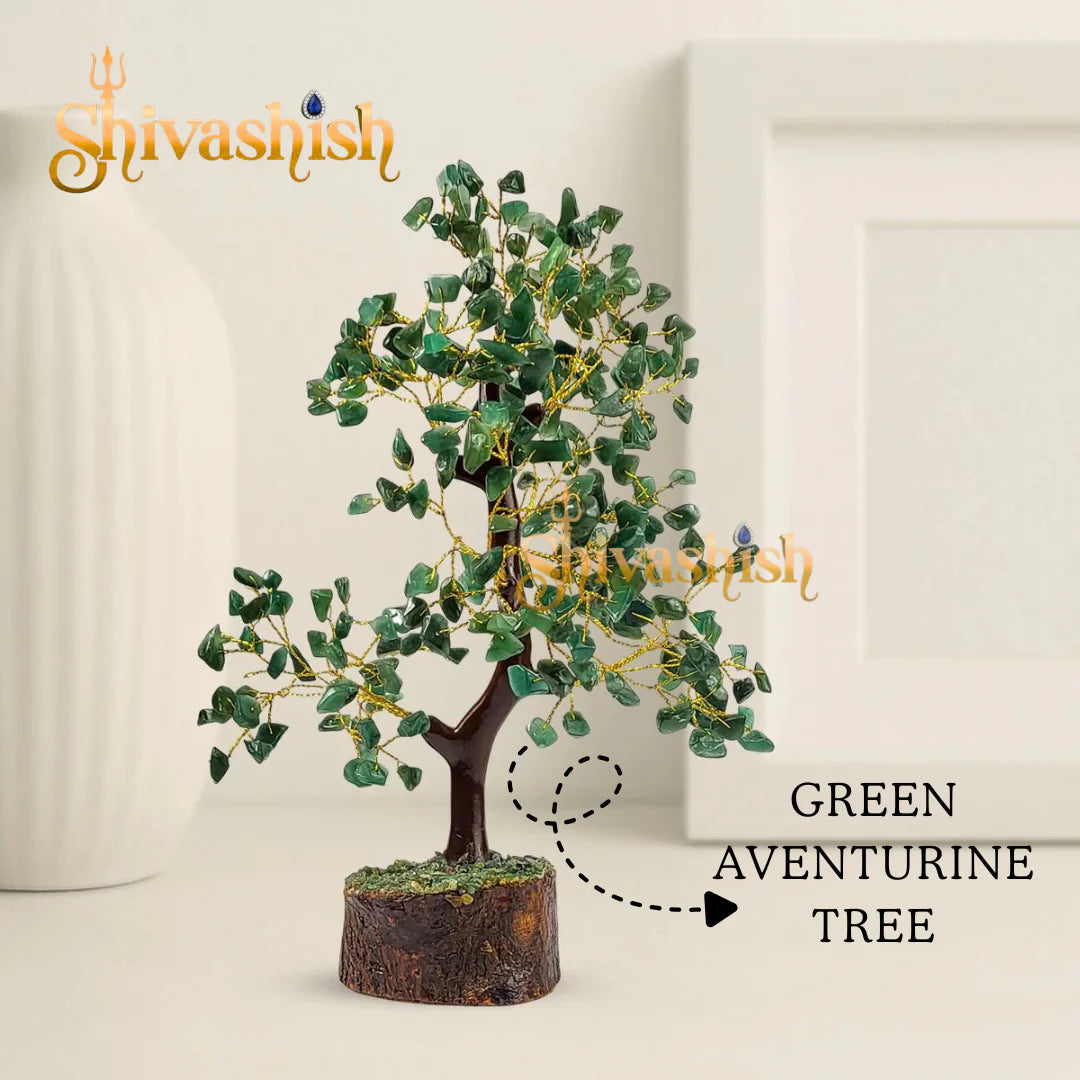 Crystal Heaven Certified Green Aventurine Crystal Tree for Good Luck - Healing Crystal Money Tree for Wealth