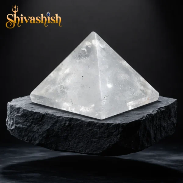 Clear Quartz Crystal Pyramid – Natural Stone | Clarity, Healing & Energy Amplification