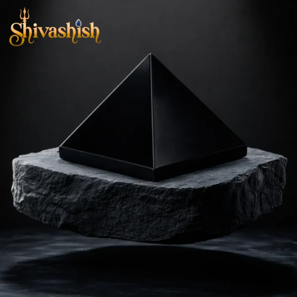 Black Tourmaline Pyramid – Natural Stone | Protection, Grounding & Energy Shield